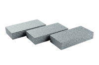 Гранитная брусчатка RKS SLATE Сильвер Пёрл (Silver Pearl), пиленая 200х100 мм на дорожке | Купить гранитную брусчатку в Йошкар-Оле | Мощение, ландшафтный дизайн