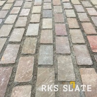 RKS Slate Belgian Multi 200х100 мм. Прочная тротуарная плитка и плитка для пола из натурального песчаника. Лучшая цена на плитку из камня известняк