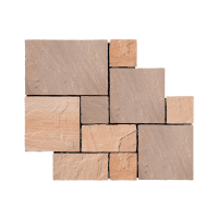 Плитка из природного песчаника Belgian Multi. Красивая плитка из камня для мощения дорожек — RKS SLATE 